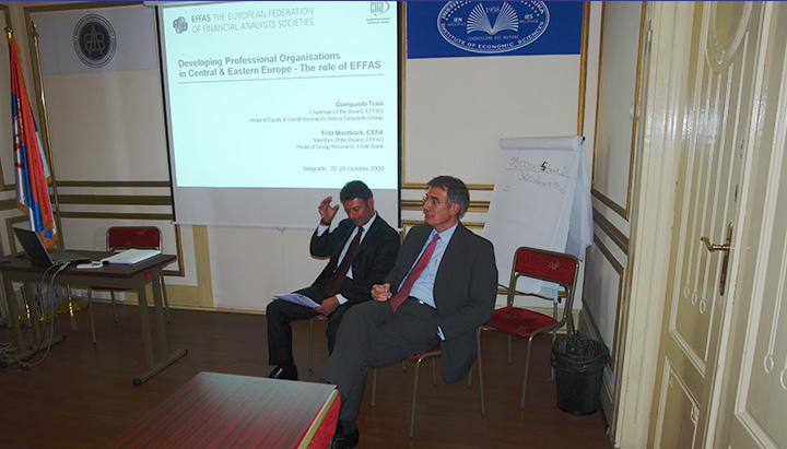 Okrugli sto sa finansijskim analitičarima, portfolio menadžerima, investicionim savetnicima i predstavnicima the #$!@#$!@Europe#$!@an#$!@ federation of financial analysts societies (EFFAS)