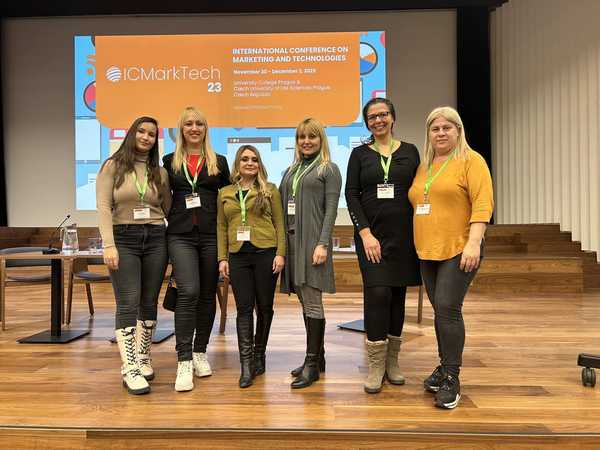 Research associate Danijela Stojanović, PhD, took part in the scientific conference ICMarkTech 23 - the International Conference on Marketing and Technologies in Prague