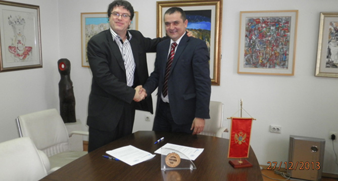 A cooperation agreement with the Faculty of Economics, University of Montenegro in Podgorica
