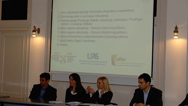 The Association of Financial Analysts of Serbia - AFAS held its constitutive assembly