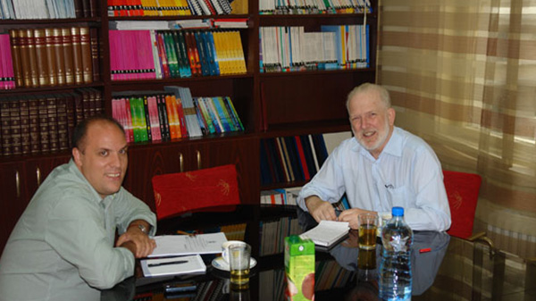 The visit of Mr. Steve Quarrie to IES