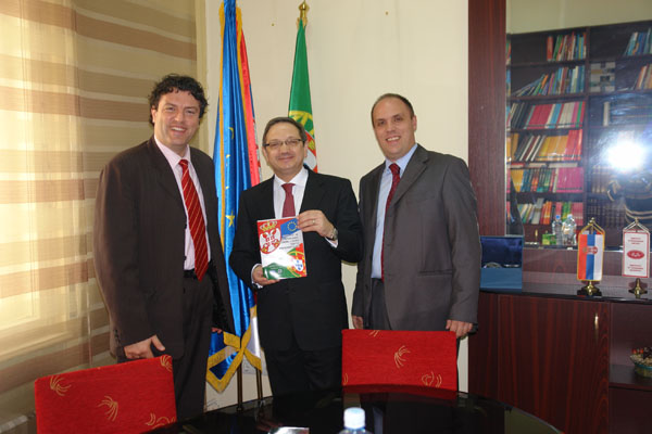 The visit of the Ambassador of Portugal to Institute