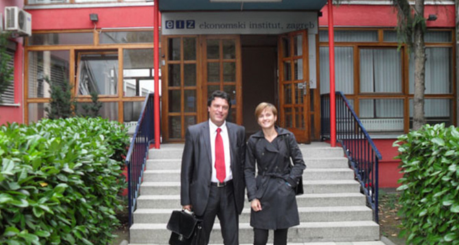 The Agreement on Cooperation with Institute of Economics in Zagreb signed